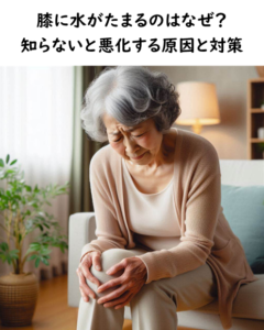 膝に水がたまるのはなぜ？知らないと悪化する原因と対策｜霧島市の永峯整骨院。隼人･国分からすぐ